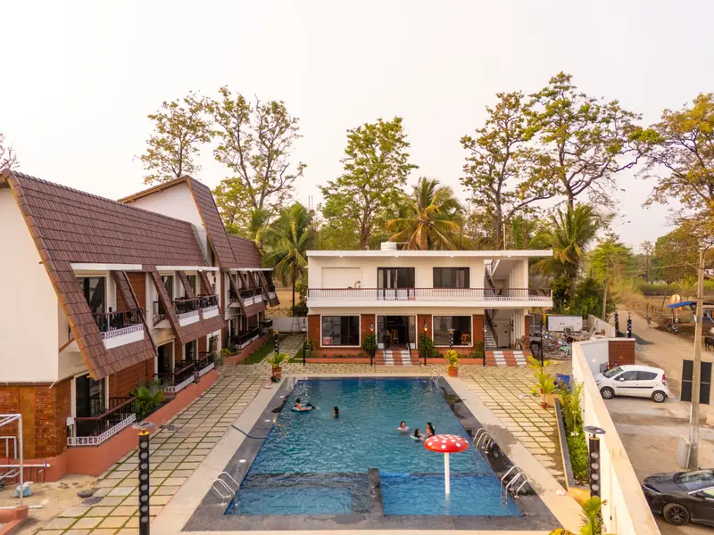 Cottages around the pool