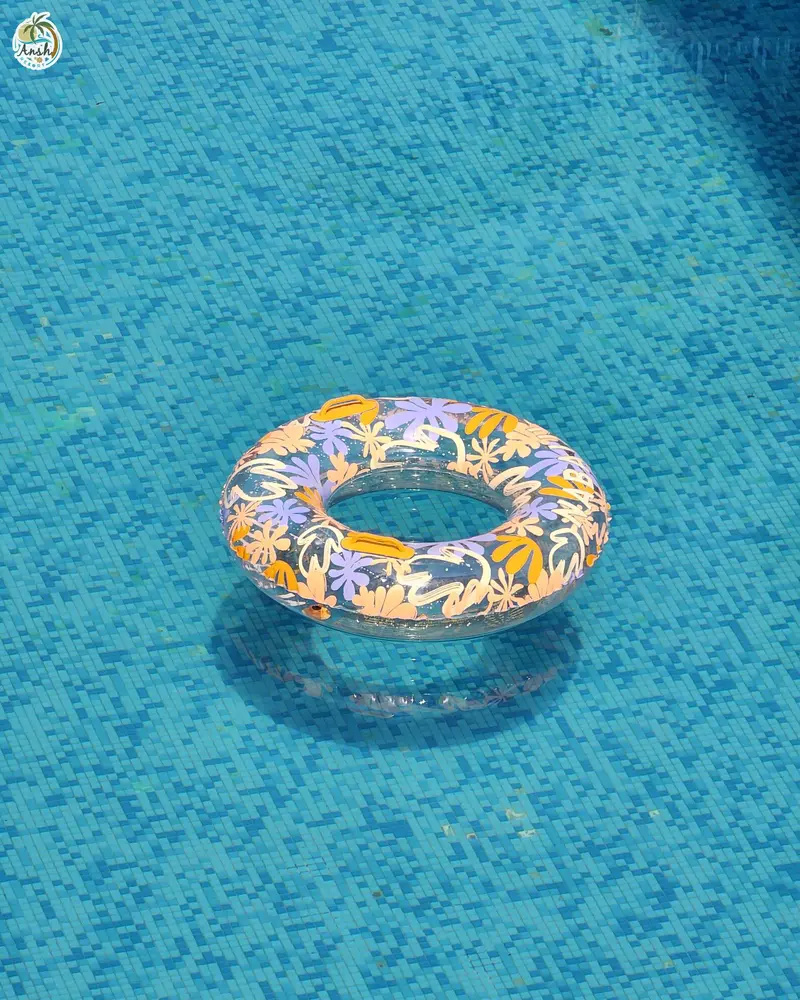 A float ring in the pool