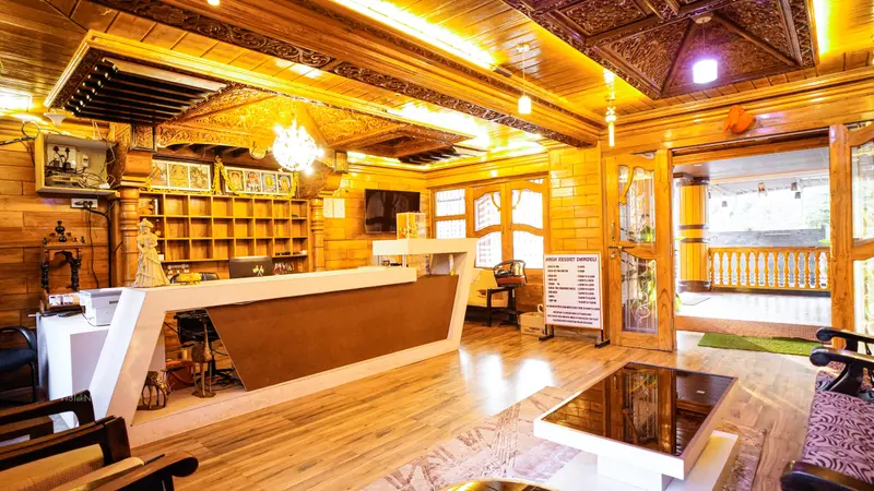 The reception desk